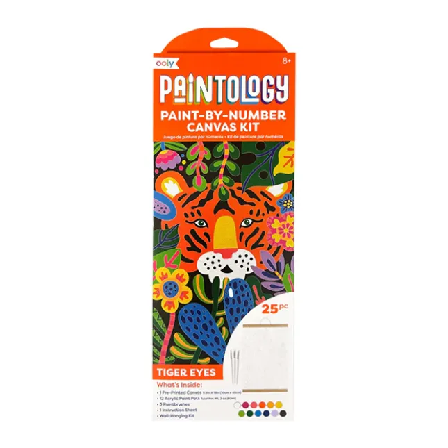 Fat Brain Toy Paintology Paint By Number Canvas Kit - Tiger Eyes Online