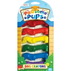 Fat Brain Toy Pawsome Pups Dog Crayons - Set of 6 Online