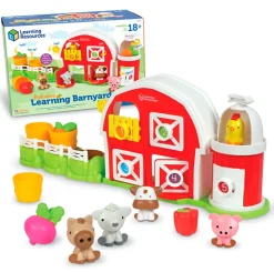 Fat Brain Toy Peekaboo Learning Barnyard Playset Fashion