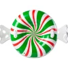 Fat Brain Toy Peppermint Snow Tube - Green Red White Hot