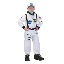 Fat Brain Toy Personalized Jr. Astronaut Suit with Cap - White Hot