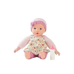 Fat Brain Toy Petite Sweet Smiles Doll - Fancy Floral - 10 inch New