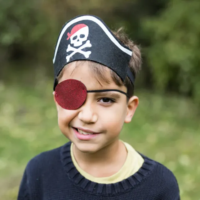 Fat Brain Toy Pirate Hat Headband with Eye Patch Outlet