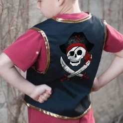 Fat Brain Toy Pirate Vest & Eye Patch - Size 4-7 Fashion
