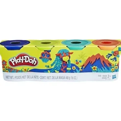 Fat Brain Toy Play-Doh 4oz Wild Colors Assortment - 4 pack Best