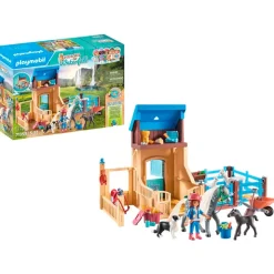 Fat Brain Toy Playmobil Horses of Waterfall - Horse Stall with Amelia & Whisper Fashion