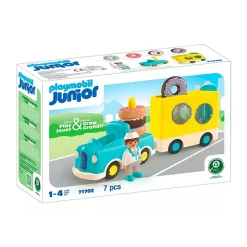 Fat Brain Toy Playmobil Junior - Crazy Donut Truck with Stacking and Sorting Feature Sale