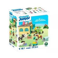 Fat Brain Toy Playmobil Junior - Farm Adventure with Tractor Trailer and Animal Friends Online