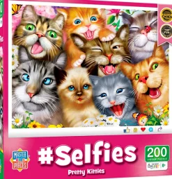 Fat Brain Toy Pretty Kitties Selfies Puzzle - 200 pc New