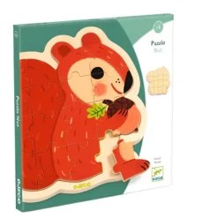 Fat Brain Toy Puzzlo Nut Wooden Puzzle - 16 pc Clearance
