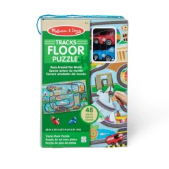 Fat Brain Toy Race Track Floor Puzzle & Play Set Clearance