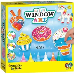 Fat Brain Toy Rainbow Sprinkles Easy Sparkle Window Art Fashion