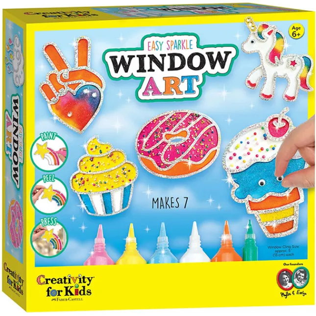 Fat Brain Toy Rainbow Sprinkles Easy Sparkle Window Art Fashion