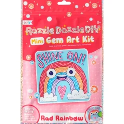 Fat Brain Toy Razzle Dazzle DIY Mini Gem Art Kit - Rad Rainbow Fashion