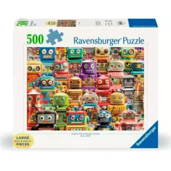 Fat Brain Toy Retro Robots Large Format Puzzle - 500 pc Fashion