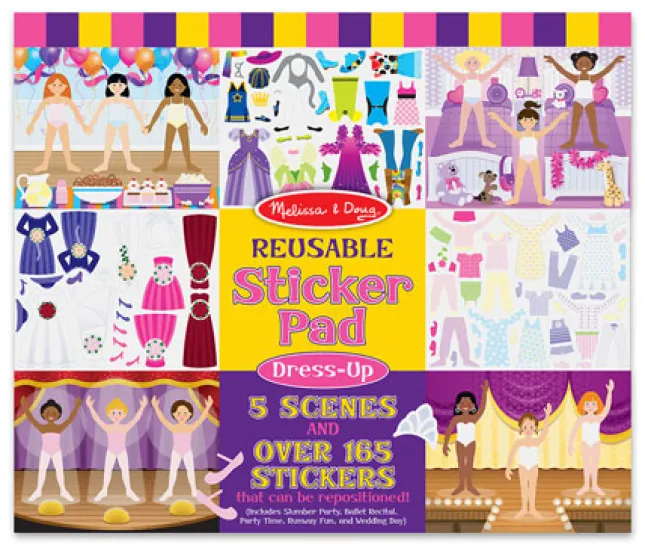Fat Brain Toy Reusable Sticker Pad - Dress-Up Clearance