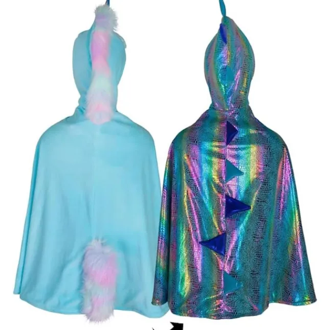 Fat Brain Toy Reversible Unicorn / Dragon Cape - Size 5-6 Outlet