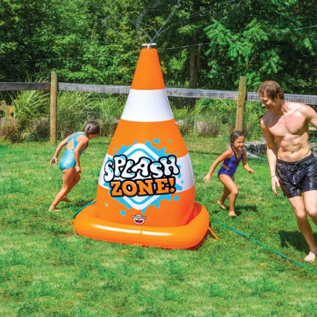 Fat Brain Toy Safety Cone Sprinkler New