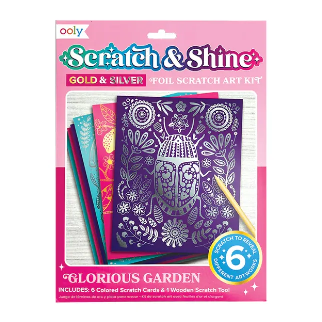 Fat Brain Toy Scratch & Shine Scratch Cards - Glorious Garden Online