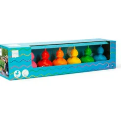 Fat Brain Toy Scratch Europe Fishing Ducks Set of 6 - Rainbow + 2 Rods Sale