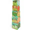 Fat Brain Toy Scratch Europe Jumbo Stacking Tower - Savanna Fashion