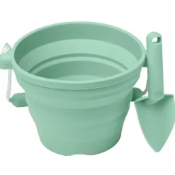 Fat Brain Toy Scrunch Seedling Pot with Spade Hot