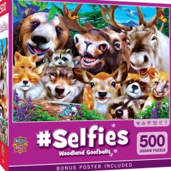 Fat Brain Toy Selfies Woodland Goofballs - 500 pc Puzzle Fashion