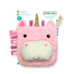 Fat Brain Toy Sensory Snuggables Unicorn Puppet Soft Book Hot