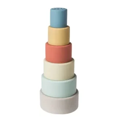 Fat Brain Toy Simply Silicone Stacking Cups New