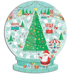 Fat Brain Toy Snow Globe Shape Puzzle in Storage Box Sale