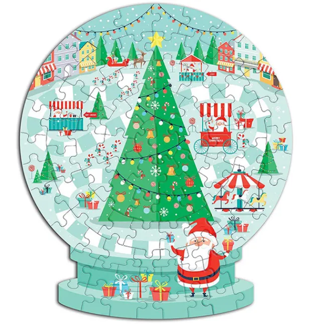 Fat Brain Toy Snow Globe Shape Puzzle in Storage Box Sale