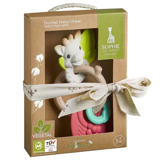 Fat Brain Toy Sophie La Giraffe So'pure Natur'chew Rattle Hot