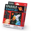 Fat Brain Toy Sparkle Scratch Art - Galaxy Hot