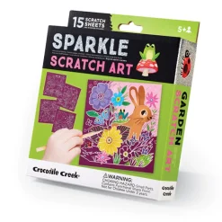 Fat Brain Toy Sparkle Scratch Art - Garden Best
