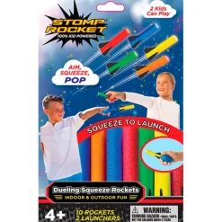 Fat Brain Toy Stomp Rocket® Dueling Squeeze Rockets Fashion