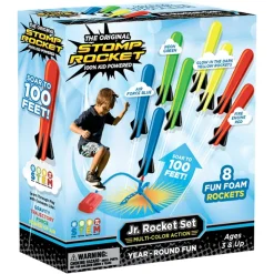 Fat Brain Toy Stomp Rocket® Junior Multi-Color Glow In The Dark 8 Pack Hot