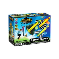 Fat Brain Toy Stomp Rocket Stunt Planes New
