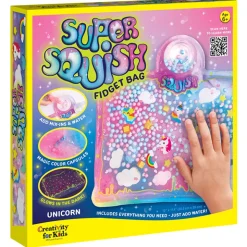 Fat Brain Toy Super Squish Fidget Bag Unicorn Hot