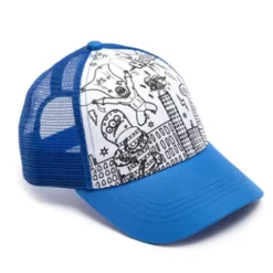 Fat Brain Toy Superhero Color-In Ball Cap - Blue Discount