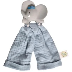 Fat Brain Toy Teething Comforter with Organic Rubber Teether - Alvin the Elephant Sale