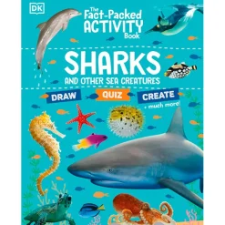 Fat Brain Toy The Fact-Packed Activity Book - Sharks and Other Sea Creatures Best