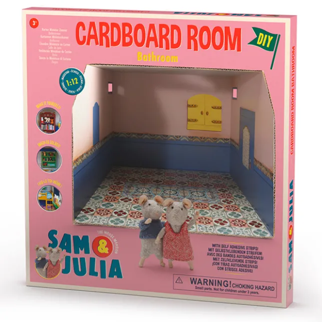Fat Brain Toy The Mouse Mansion Cardboard Room - Bathroom Sale