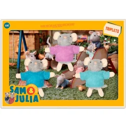 Fat Brain Toy The Mouse Mansion Plush Triplets New