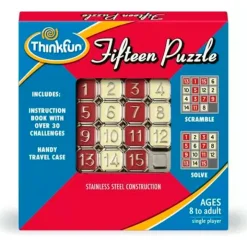 Fat Brain Toy Think Fun Fifteen Puzzle New