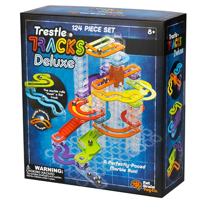 Fat Brain Toy Trestle Tracks New Deluxe Set New