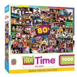 Fat Brain Toy TV Time 80s Shows - 1000 pc Puzzle New