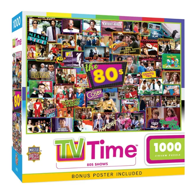 Fat Brain Toy TV Time 80s Shows - 1000 pc Puzzle New