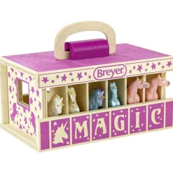 Fat Brain Toy Unicorn Magic Wooden Stable Playset Online