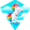 Fat Brain Toy Unicorn Mini Diamond Kite Online