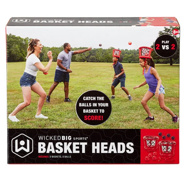 Fat Brain Toy Wicked Big Sports Basket Heads Fashion